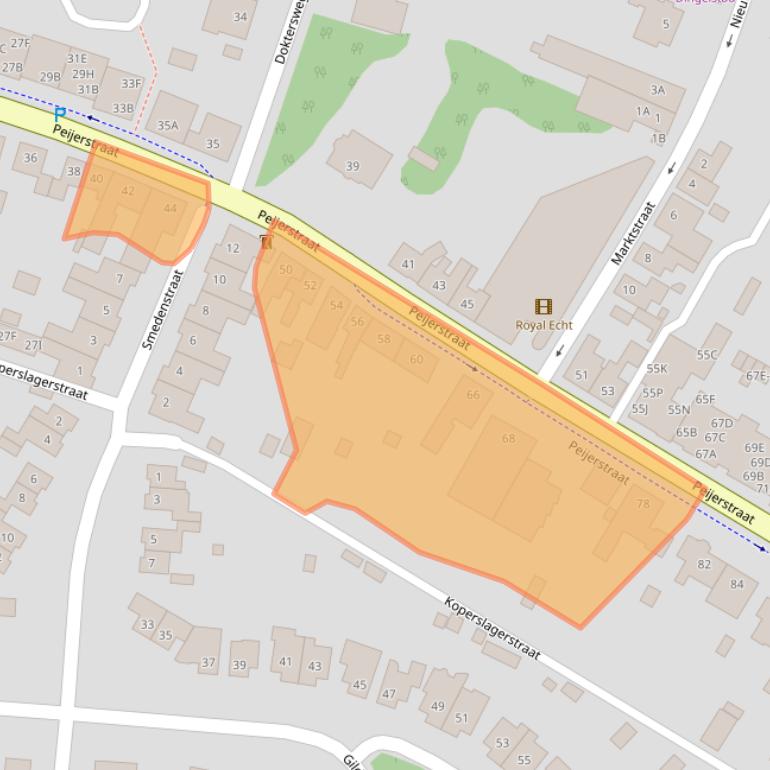 Kaart van postcodegebied 6101GE.