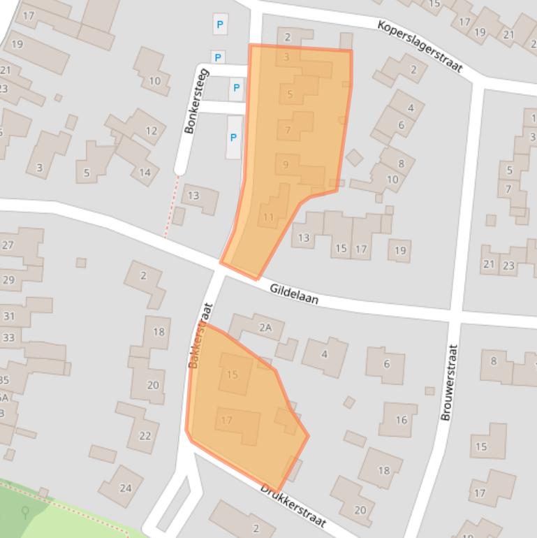 Kaart van postcodegebied 6101GS.