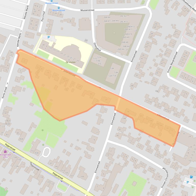 Kaart van postcodegebied 6101HJ.