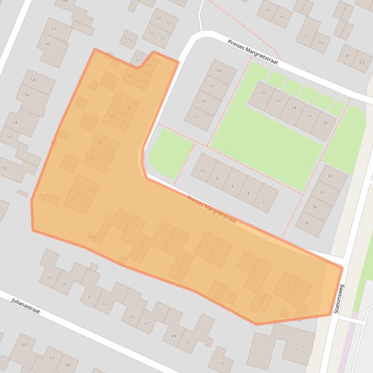 Kaart van postcodegebied 6101HL.