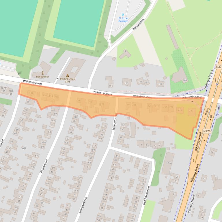 Kaart van postcodegebied 6101JL.