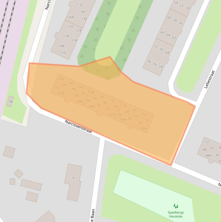 Kaart van postcodegebied 6101LL.