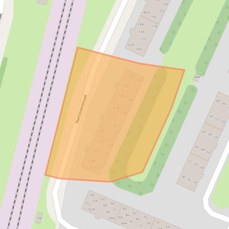 Kaart van postcodegebied 6101LM.