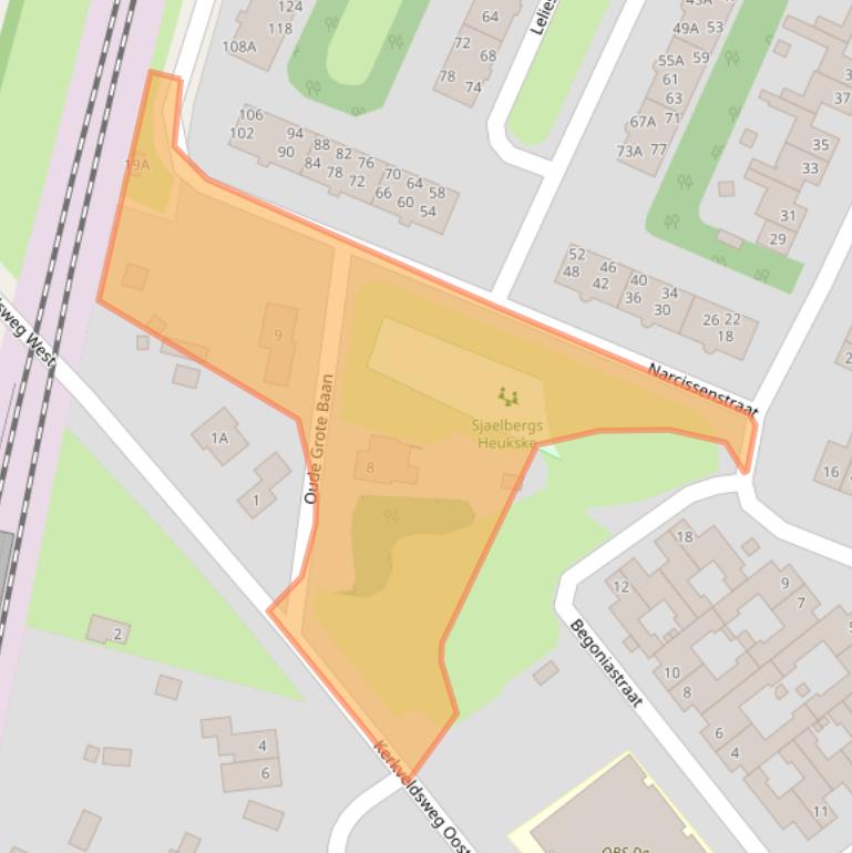 Kaart van postcodegebied 6101LP.