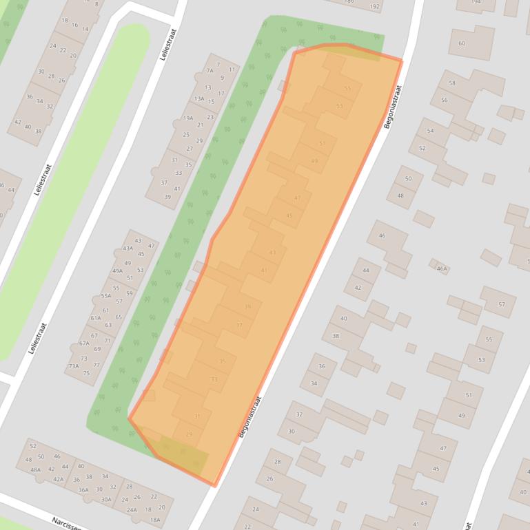Kaart van postcodegebied 6101LW.