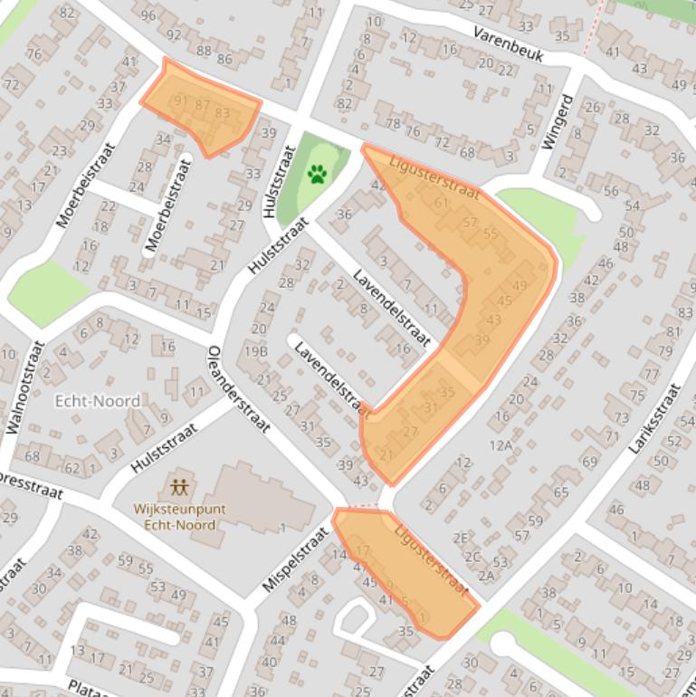 Kaart van postcodegebied 6101MD.
