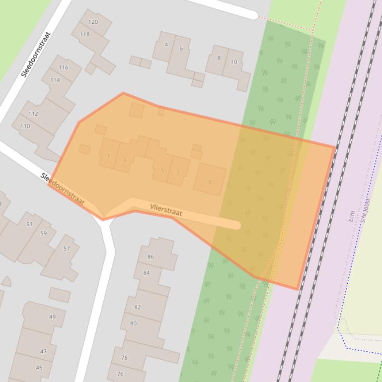 Kaart van postcodegebied 6101MT.