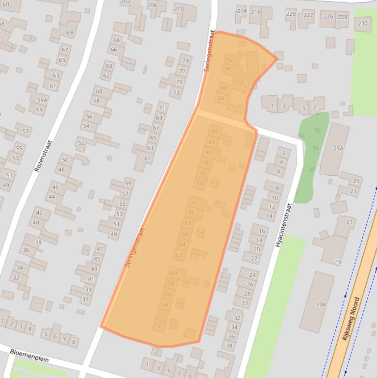 Kaart van postcodegebied 6101NJ.