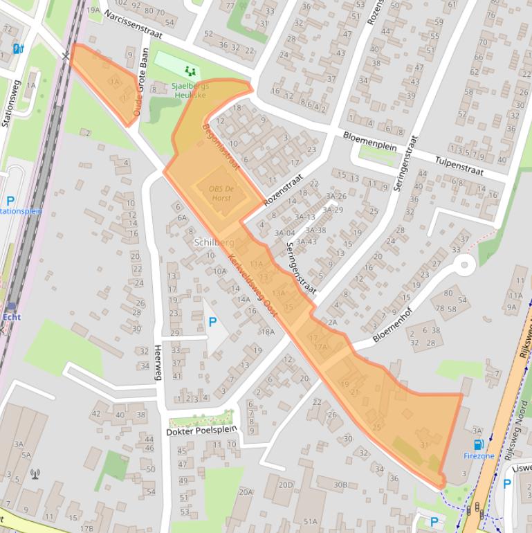 Kaart van postcodegebied 6101NM.