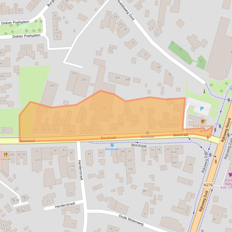 Kaart van postcodegebied 6101NW.