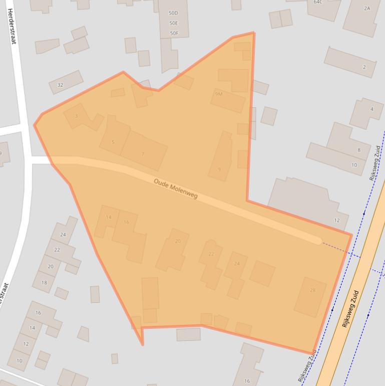 Kaart van postcodegebied 6101VJ.