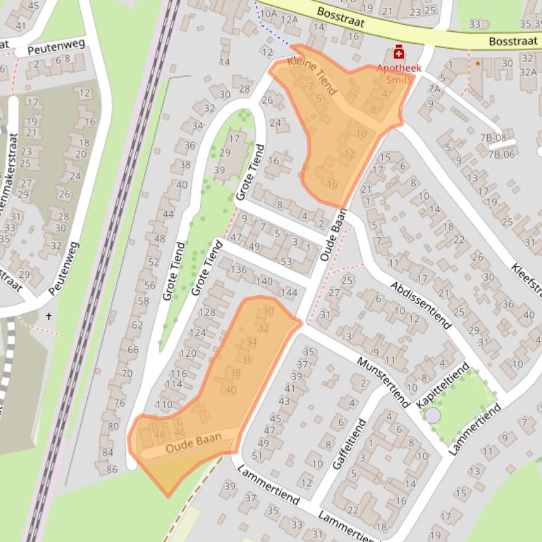 Kaart van postcodegebied 6101VP.