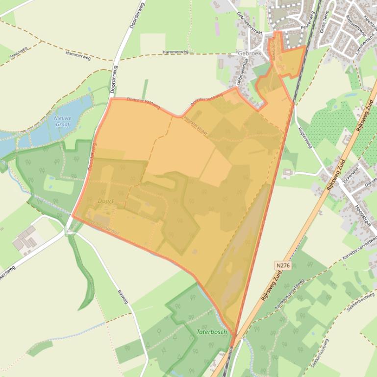 Kaart van postcodegebied 6101VR.