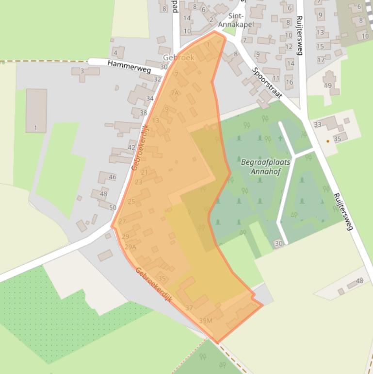 Kaart van postcodegebied 6101VT.