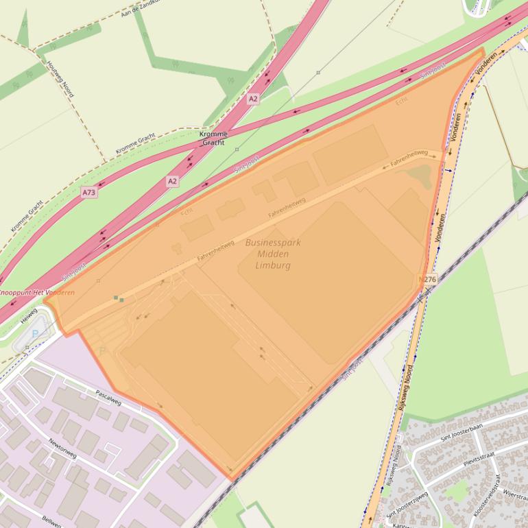 Kaart van postcodegebied 6101WR.