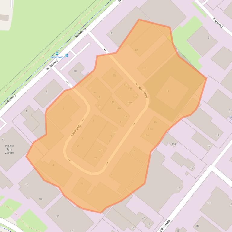 Kaart van postcodegebied 6101WT.