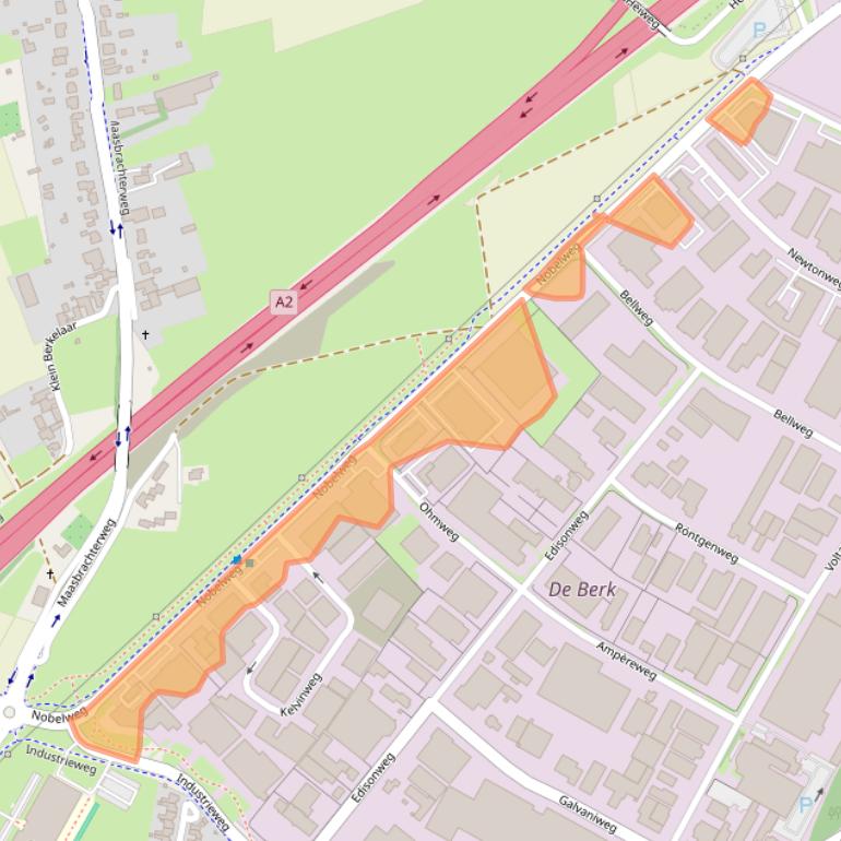 Kaart van postcodegebied 6101XB.