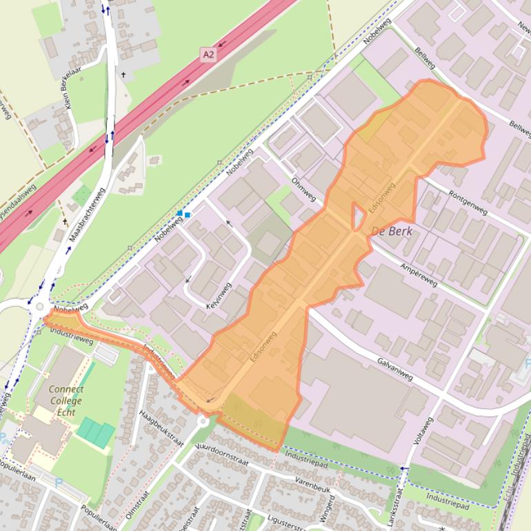 Kaart van postcodegebied 6101XJ.