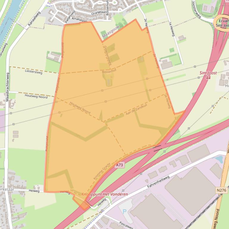 Kaart van postcodegebied 6101XM.