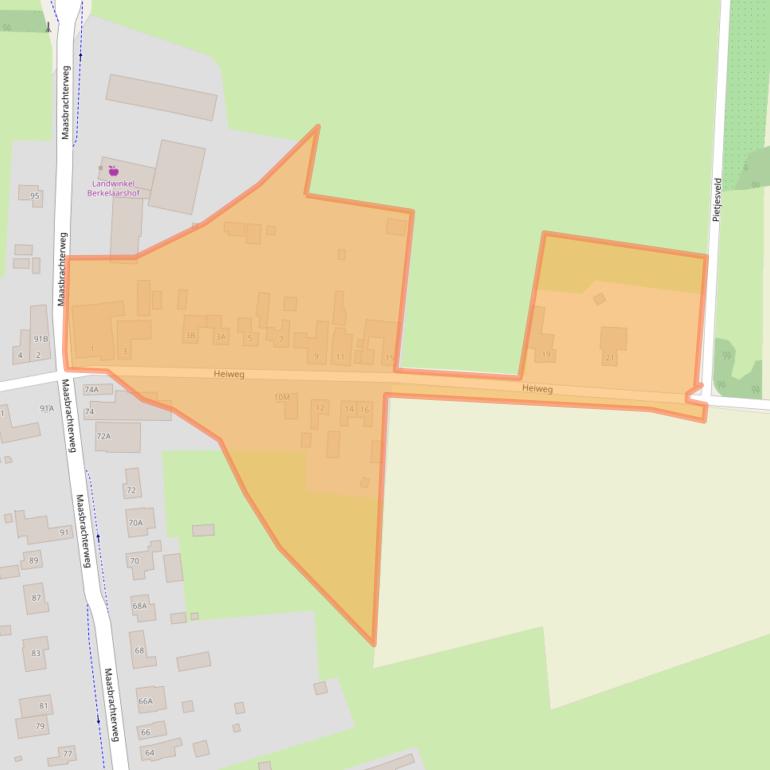 Kaart van postcodegebied 6101XS.