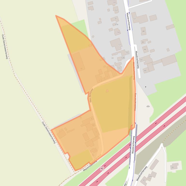 Kaart van postcodegebied 6101XT.