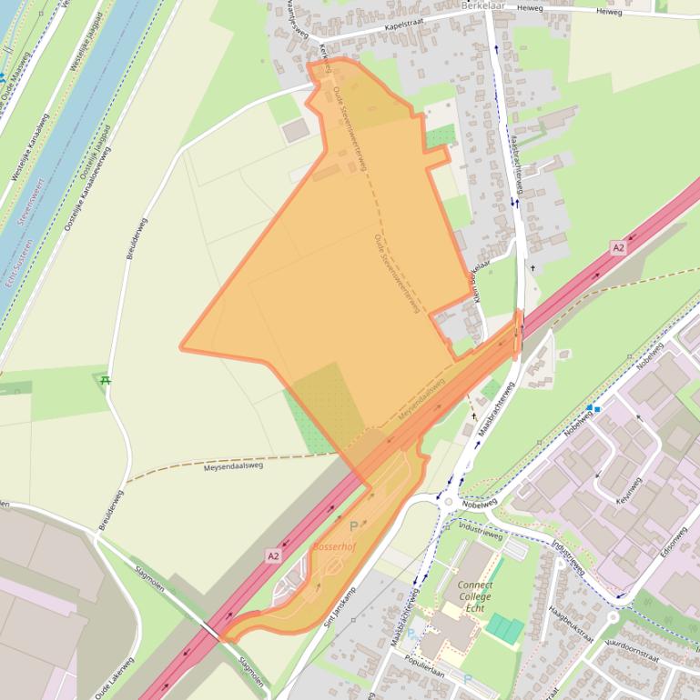 Kaart van postcodegebied 6101XW.