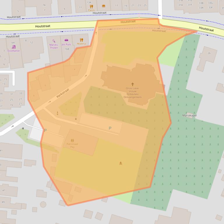 Kaart van postcodegebied 6102AG.