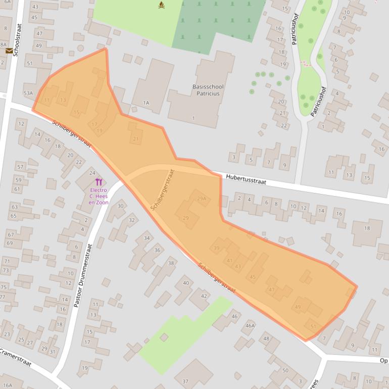 Kaart van postcodegebied 6102AH.