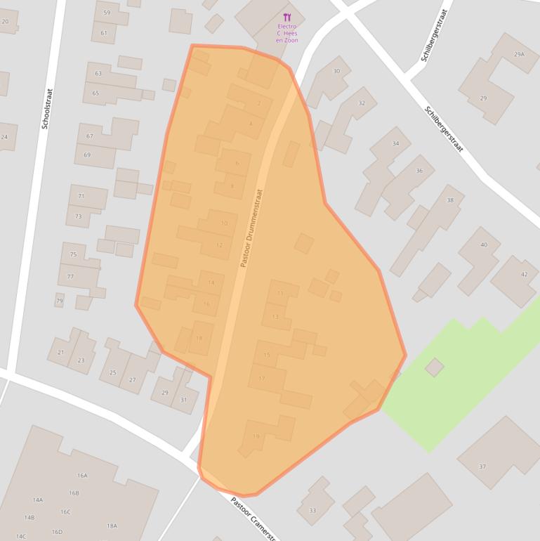Kaart van postcodegebied 6102AK.