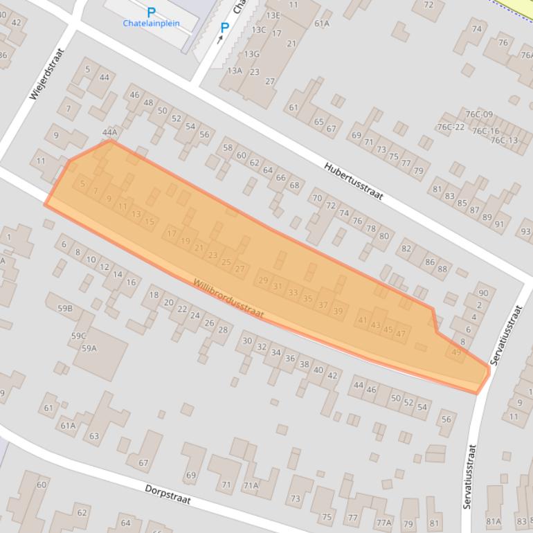 Kaart van postcodegebied 6102AN.