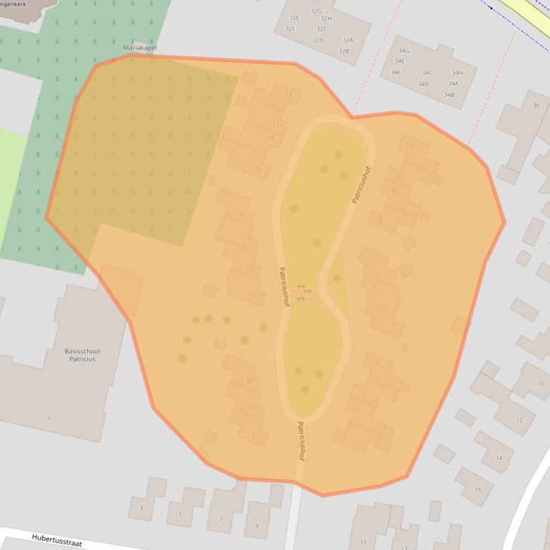 Kaart van postcodegebied 6102BP.