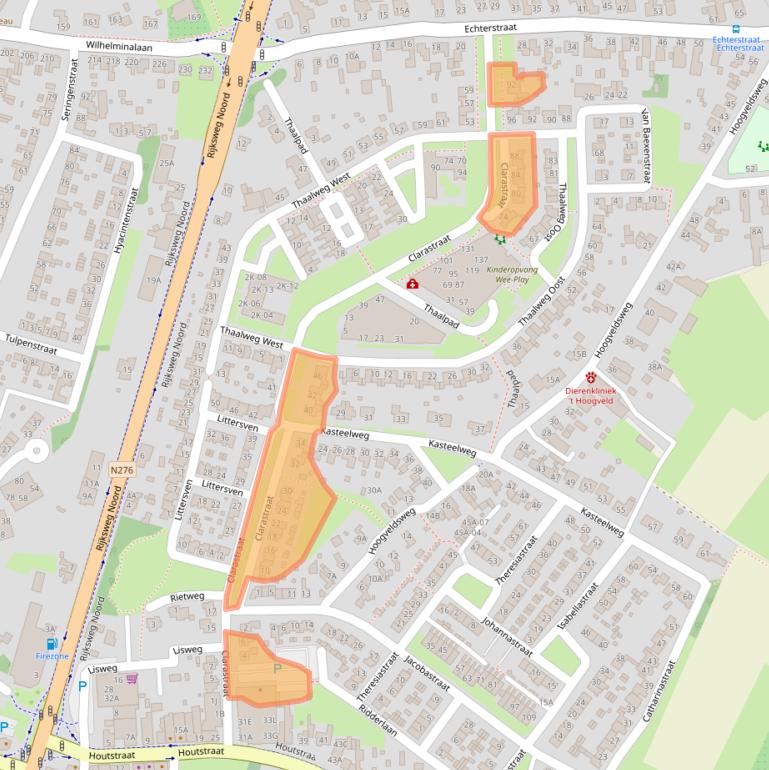 Kaart van postcodegebied 6102CD.