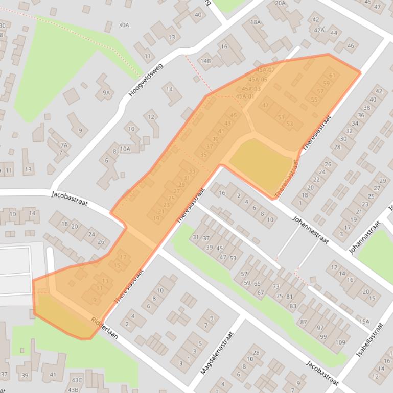 Kaart van postcodegebied 6102CS.