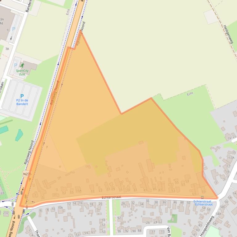 Kaart van postcodegebied 6102ES.