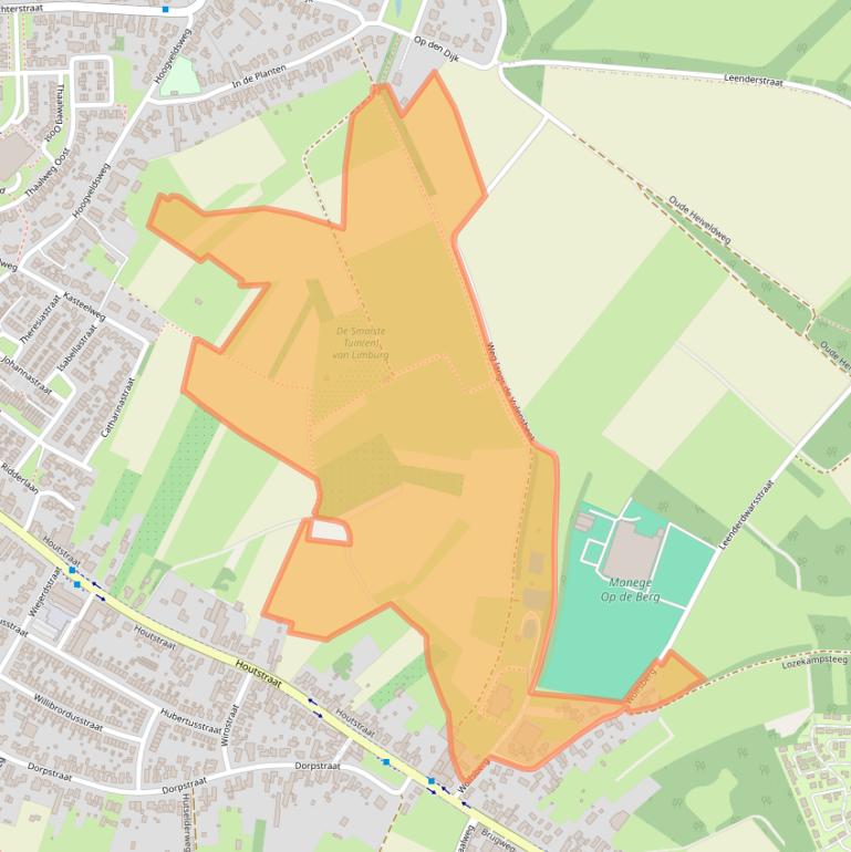 Kaart van postcodegebied 6102RB.