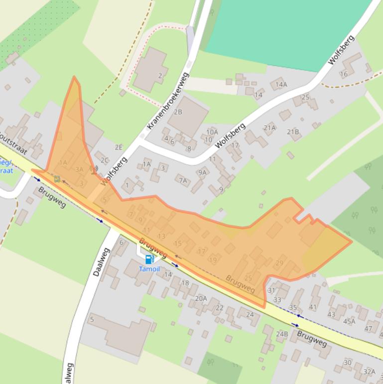 Kaart van postcodegebied 6102TE.