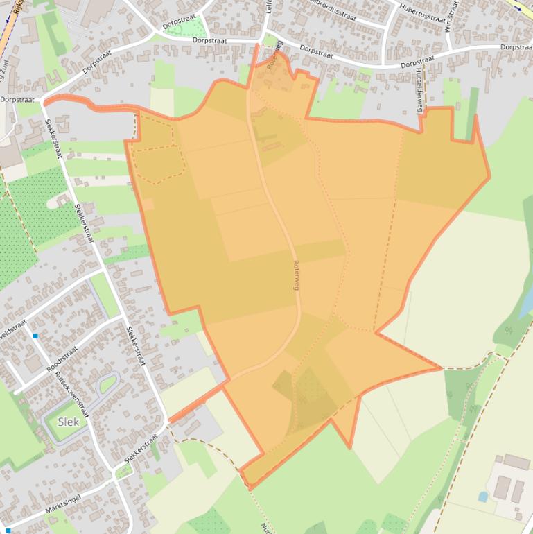 Kaart van postcodegebied 6102TM.