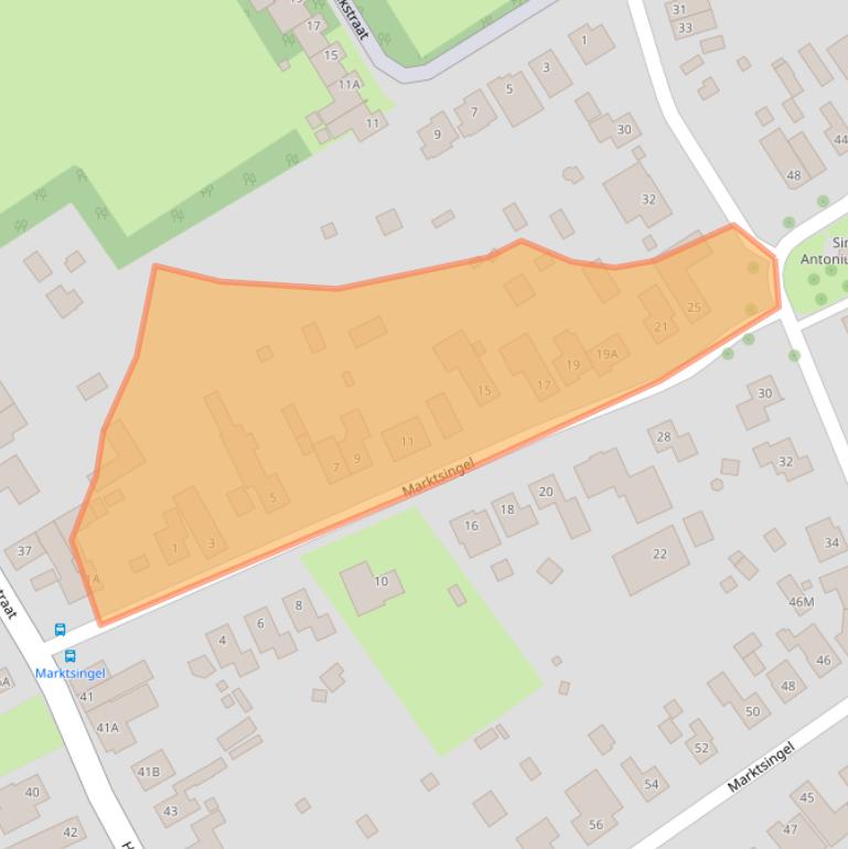 Kaart van postcodegebied 6102VV.