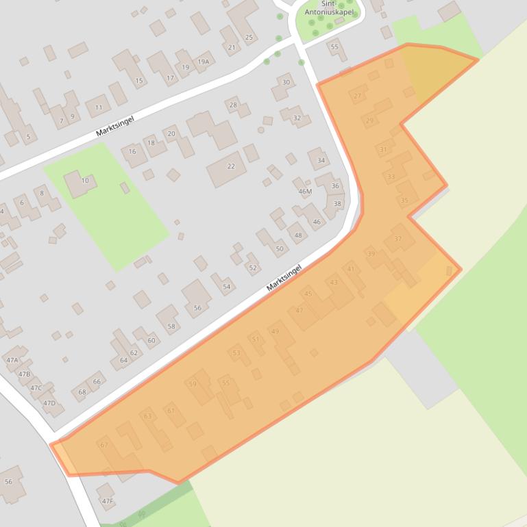 Kaart van postcodegebied 6102VW.