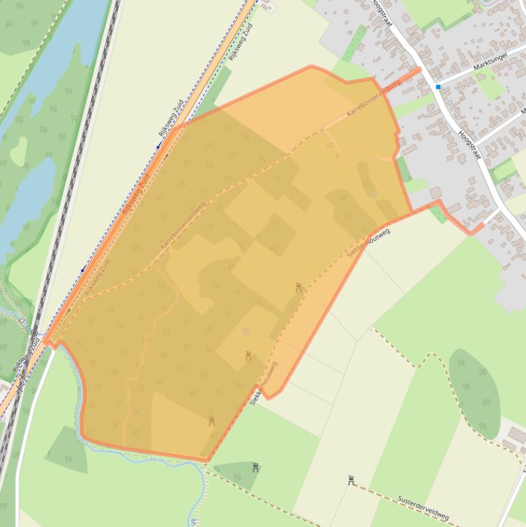 Kaart van postcodegebied 6102XP.