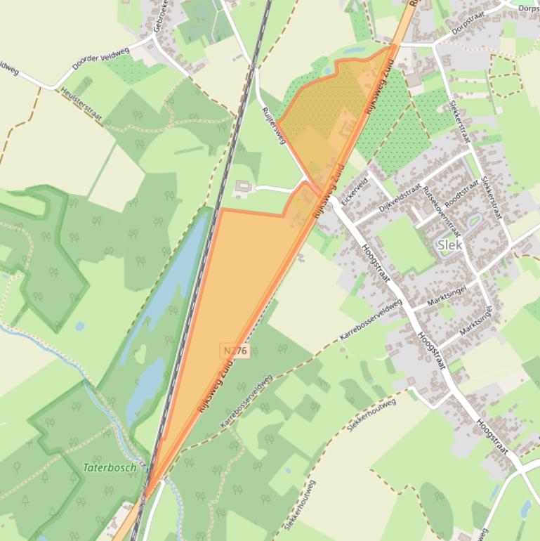 Kaart van postcodegebied 6102XZ.