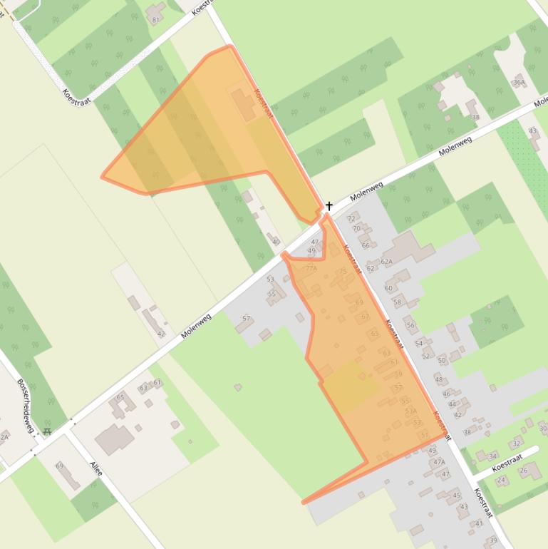 Kaart van postcodegebied 6104AK.