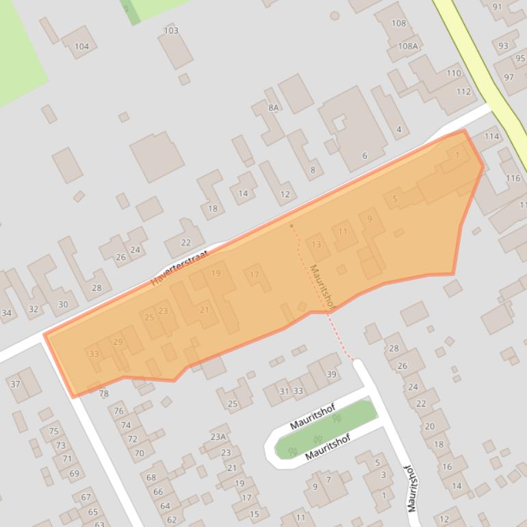 Kaart van postcodegebied 6104AM.