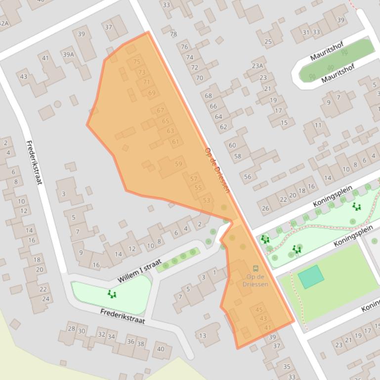 Kaart van postcodegebied 6104AV.