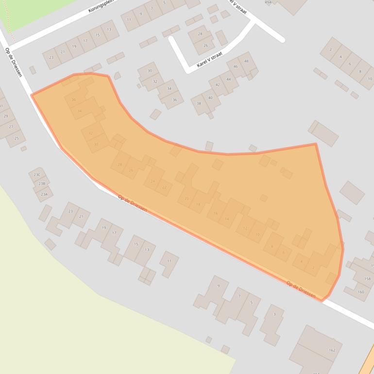 Kaart van postcodegebied 6104AW.