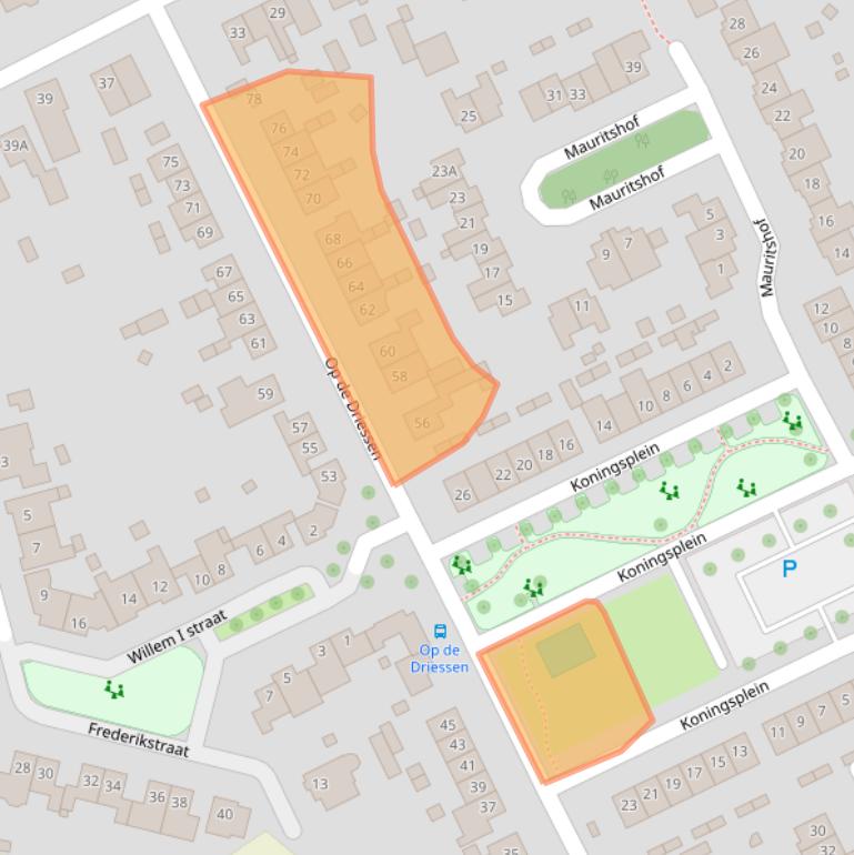 Kaart van postcodegebied 6104AX.