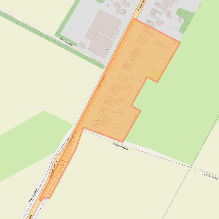 Kaart van postcodegebied 6104BE.