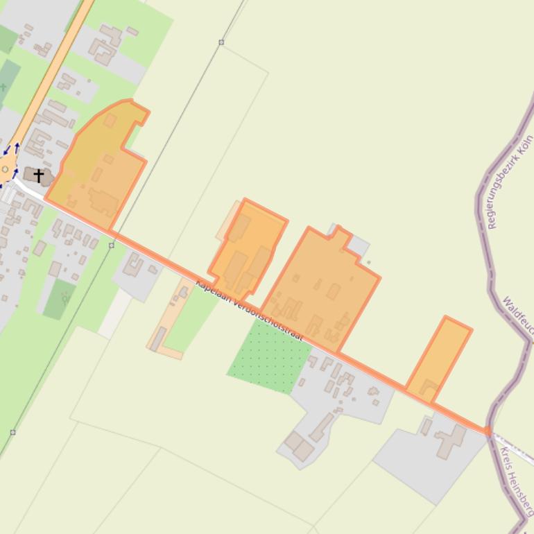 Kaart van postcodegebied 6104BL.