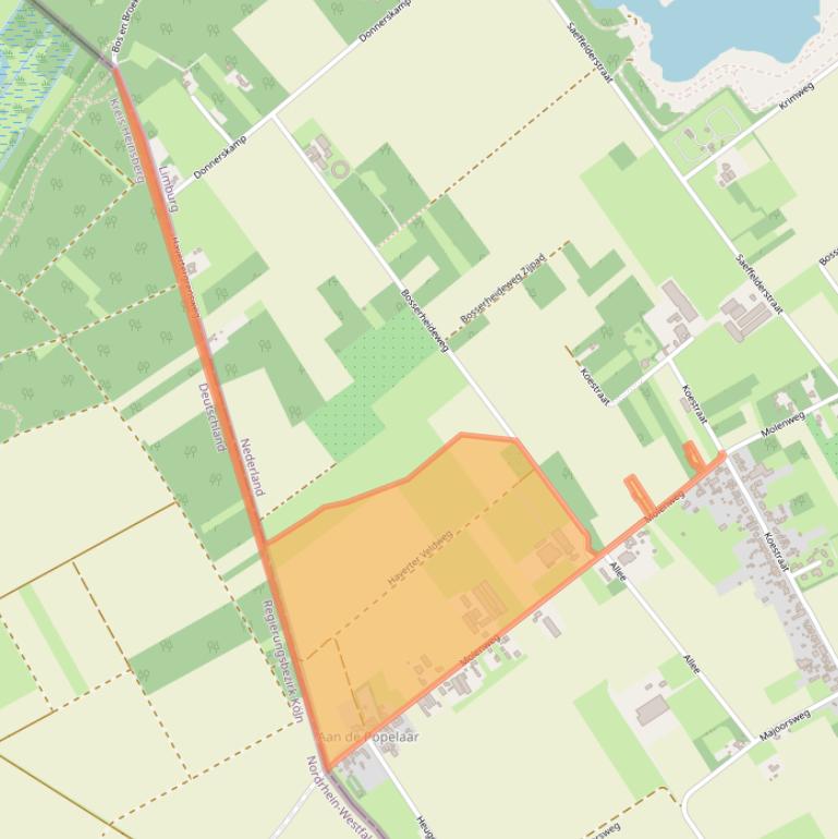 Kaart van postcodegebied 6104RG.