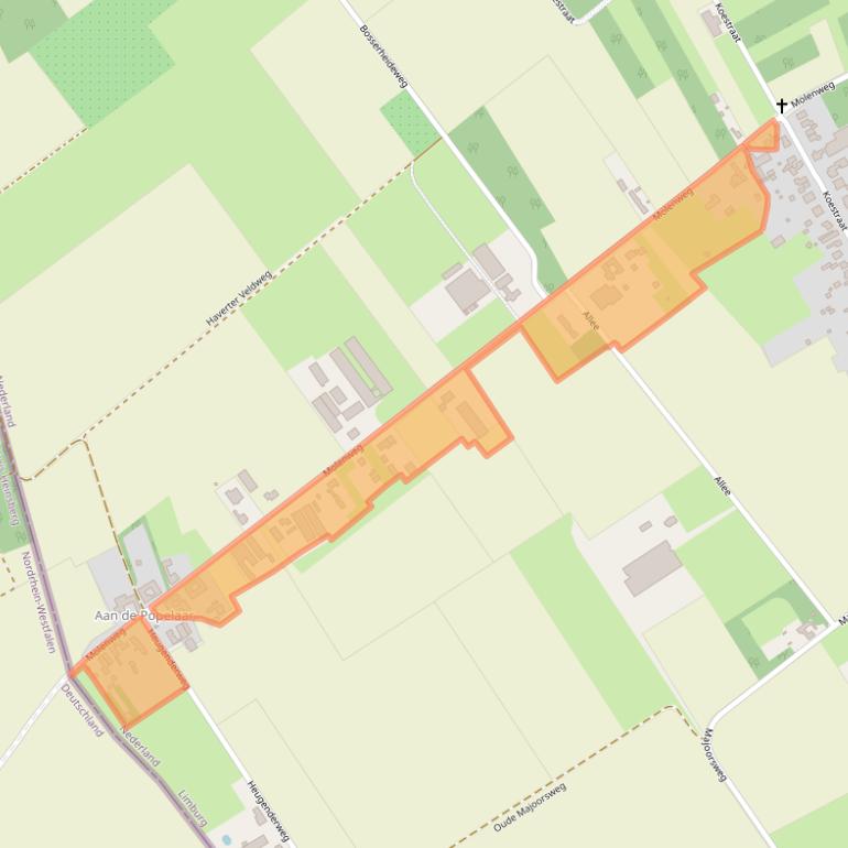 Kaart van postcodegebied 6104RH.